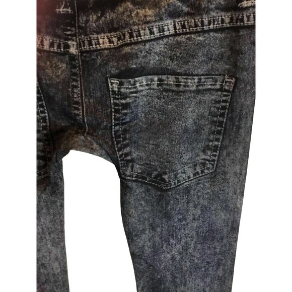 M L Stretch Juniors Sz M Leggings Leggins Looks Like Jeans - Picture 4 of 4